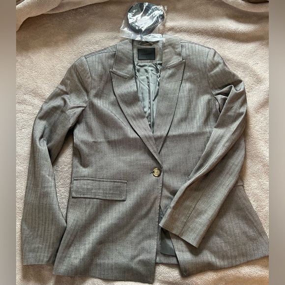 Blue Revival TAYLOR BELTED BLAZER - GREY HERRINGBONE - Picture 12 of 14